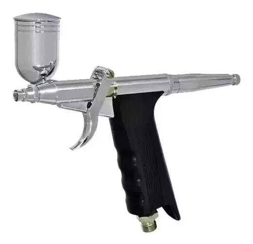 Pistola Aerógrafo Profissional Gravidade Bico 0,3mm Pro-578 Pdr