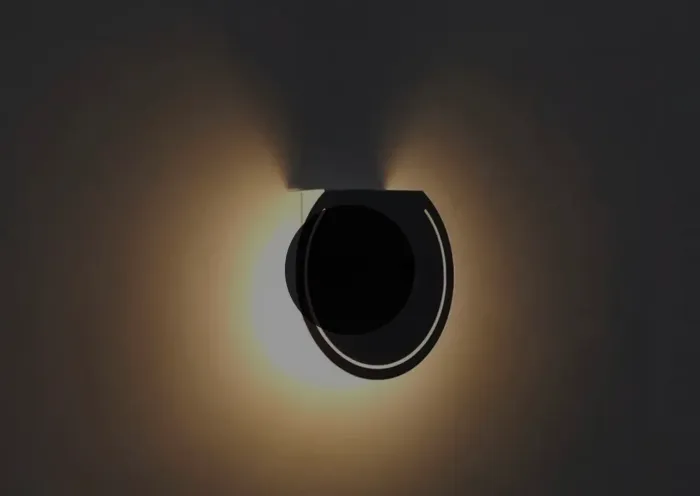 Andarela Luminária de Parede LED Moderna Preto