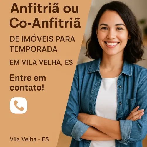 Co-anfitriã do seu imóvel para temporada em Vila Velha/ES