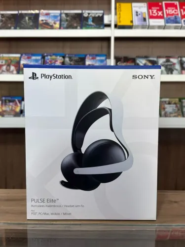 Headset Sem Fio Pulse Elite PS5 (Branco) - Até 12x sem juros, Loja Física