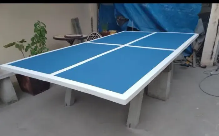 Mesa de Ping e Pog ou tênis de mesa em concreto 