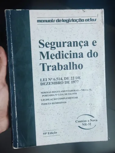 livro "Segurança e Medicina do Trabalho", 59ª Edição, da editora Atlas. 