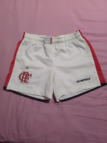 Short Infantil Olympikus Flamengo - Branco