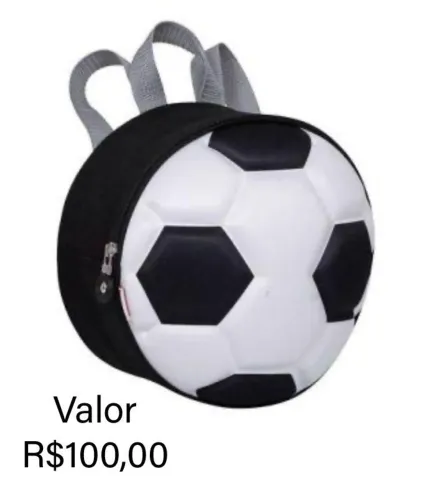 Lancheira térmica infantil futebol - bola