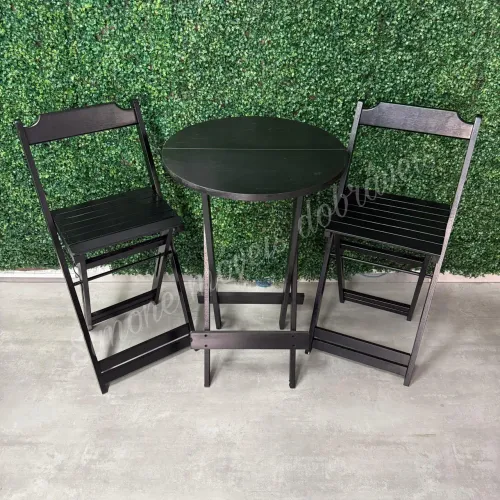 Conjunto Bistrô 1 mesa e 2 Cadeiras 