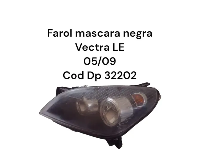 Farol mascara negra Vectra LE 05/09