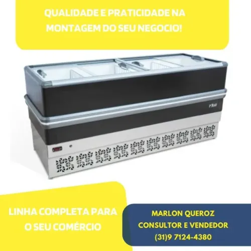Ilha para Congelados 2 Metros Polar Nova