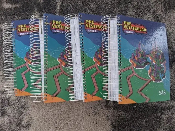 Livros SAS - Coleção Pré-vestibular - Linguagens + Matemática + Natureza + Humanas