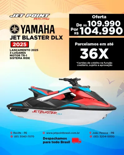 NOVO YAMAHA BLASTER 2025, 3 Lugares, Motor 130-HP, Sistema Ride, TROCO/PARCELO 36x