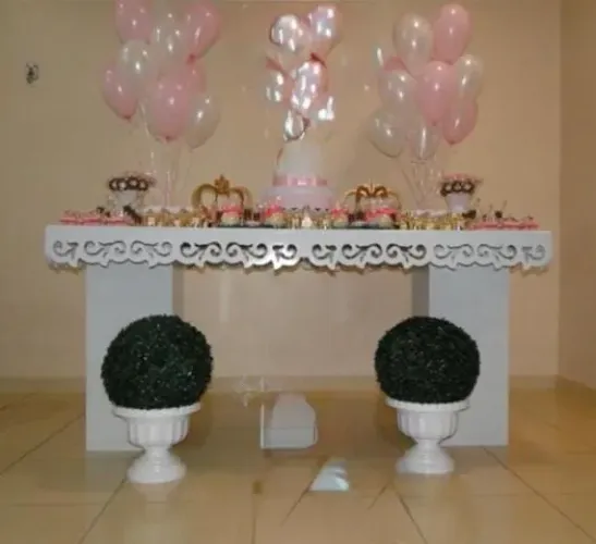 Linda Mesa de Festa Branca Estilo Provençal (Grande Oportunidade!)