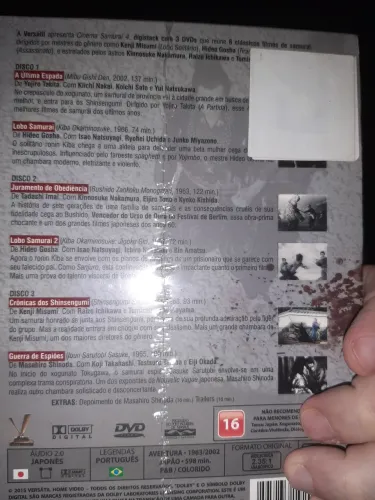 Dvd cinema samurai vol 4 (lacrado)