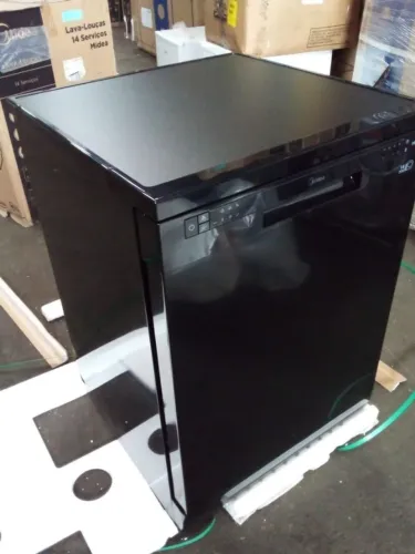 LAVA LOUÇAS 14 SERVIÇOS MIDEA 127V PRETA