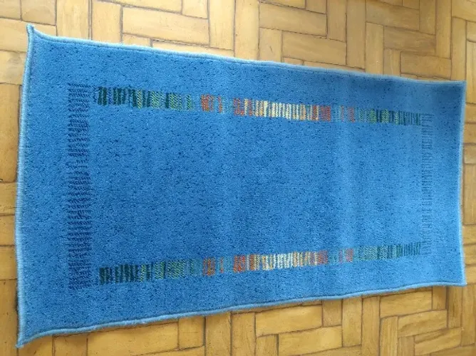 Tapete Azul decorativo para sala ou quarto, 67x130cms 