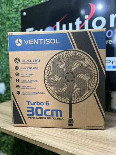Ventilador Turbo de Coluna 30CM - VENTISOL - PRODUTO NOVO COM 1 ANO DE GARANTIA