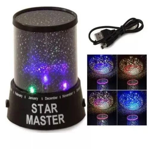 ?Transforme seu Quarto: Luminária Projetor Star Master - Céu Estrelado Completo!
