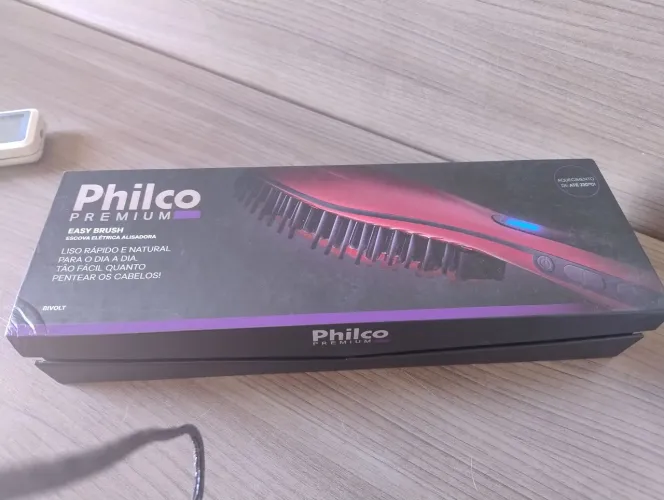 Escova Elétrica Alisadora Philco Easy Brush, ac. troca