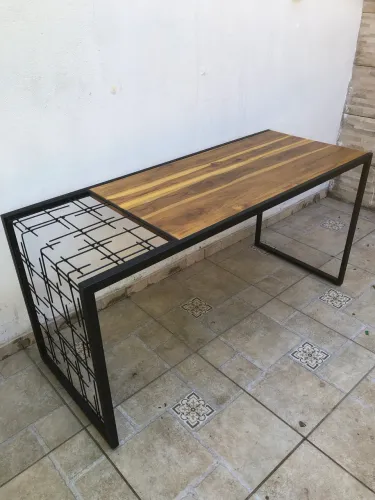 Mesa escritório estilo industrial (NOVO)