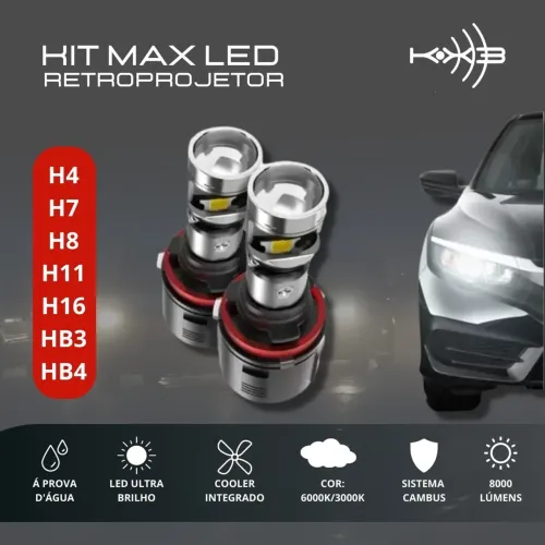 Lâmpada De Led Mini Projetor Canhão 16.000 Lms 