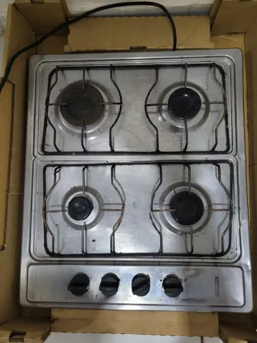 Cooktop inox, tramintina pouco usado, na caixa