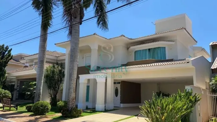 Casa de Alto Padrão para Alugar no Condomínio Bela Manhã - 3 suítes - 4 vagas - Piscina - 