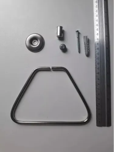 Porta Toalha Em Aço Inox Tamanho 16cm X 12 Cm