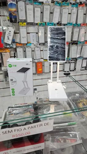 Luminária de mesa DP com carregamento solar e sem fio