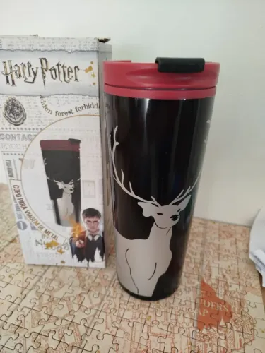 COPO PARA VIAGEM HARRY POTTER EXPECTO PATRONUM