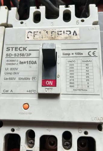 Disjuntor Steck SD-S250/3P 150A