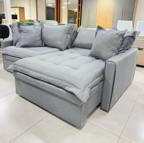 Sofá Cama Baú Retrátil e Reclinável 2,20m D33 Varios modelos Novo