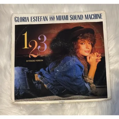VINIL SINGLE 12'' GLORIA ESTEFAN & MIAMI SOUND MACHINE - 1, 2, 3 IMPORTADO