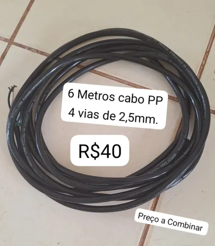Cabo PP 4 vias de 2,5mm