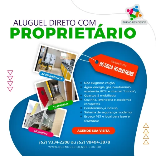 Loft para aluguel no Setor Coimbra - Goiânia - GO