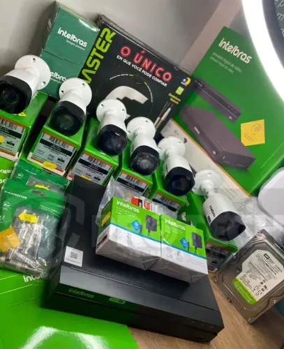 Kit 6 Câmeras De Segurança Intelbras Completo Em Promoção