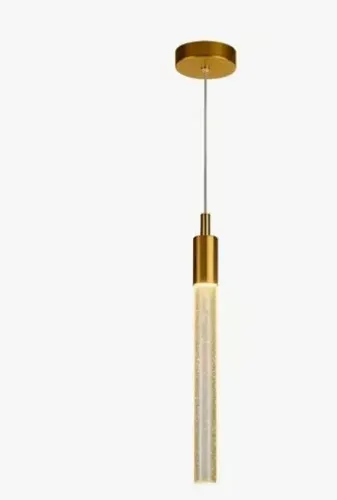 Pendente Led Cilíndrico Cristal