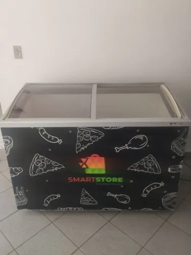 Freezer Tampa de vidro