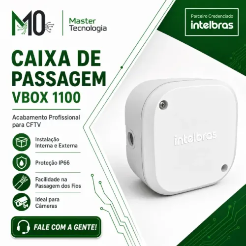 CAIXA DE PASSAGEM PARA CFTV VBOX 1100