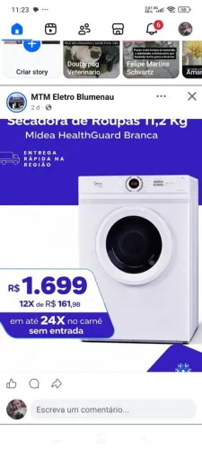 Secadora de roupas MIDEA