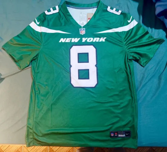 Camisa Jersey NFL Aaron Rodgers NY Jets Nike Dri-FIT Sublimada Nova Original Performance L