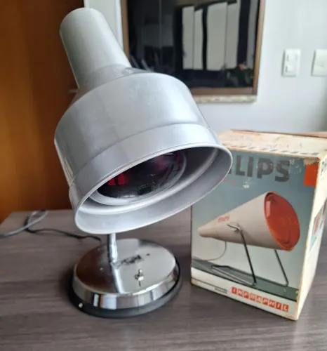 Lâmpada Philips Infraphil (uso terapêutico) - 220v -  com suporte