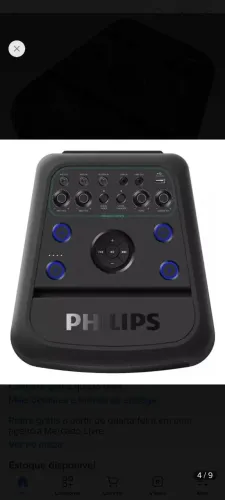 Caixa de som Bluetooth Phillips 