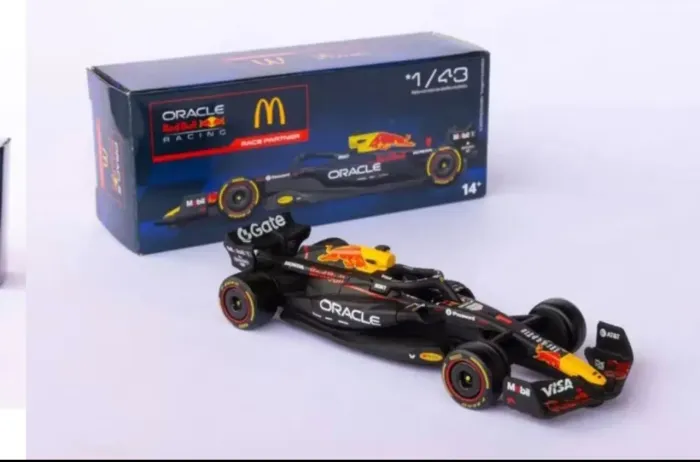 Miniatura F1 McDonald's Formula 1 Redbull 1/43 Azul Miniatura Novo Lacrado