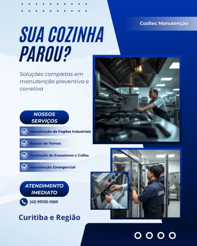 Manutenção de cozinha industrial 