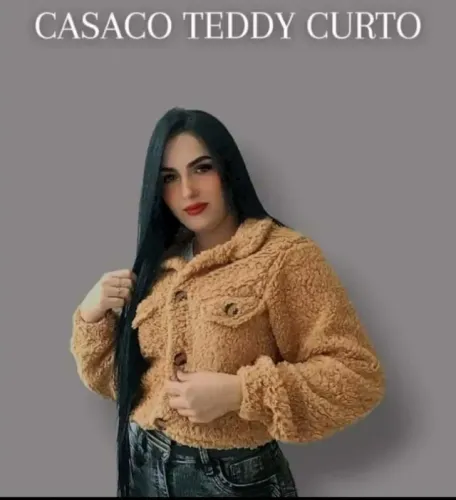 Casacos Teddy Curto 