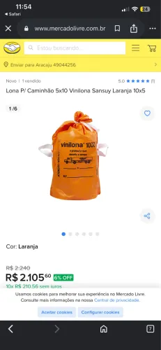 Lona para caminhão nova nunca usada !!