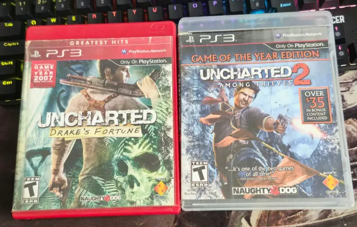 2 Jogos Uncharted Originais - Playstation 3 (Faço olx pay)