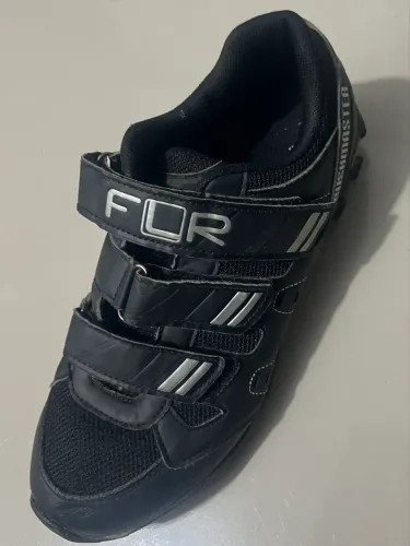 Sapatilha De Ciclismo Flr Bushmaster Vibram Mtb Preta