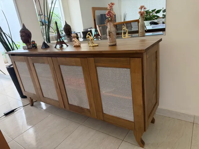 Aparador Buffet Jantar Com 4 Portas L163xP0,40xA0,75
