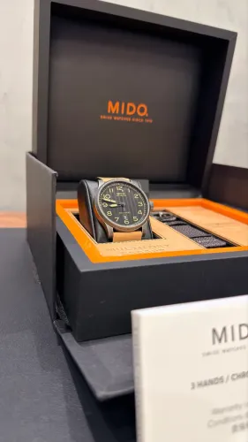 Mido Multifort Escape 44 mm - Ref. M032.607.36.050.99 - NOVO, SEM USO, FULL SET