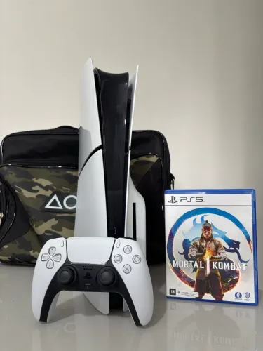Ps5 slim 1tb mídia física com jogo de brinde GARANTIA DE LOJA