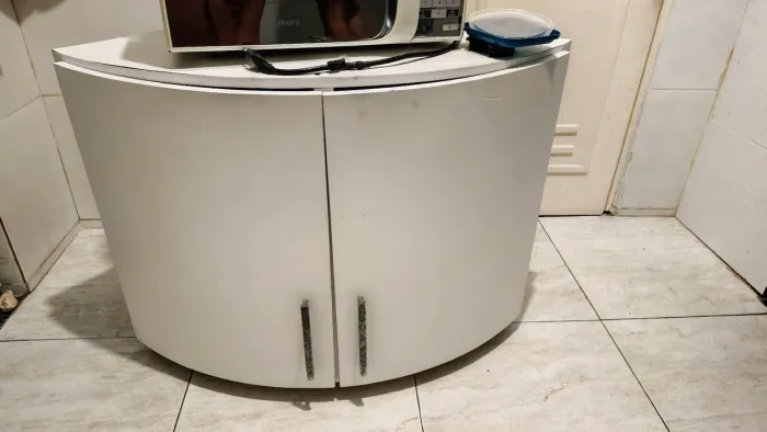 Armário de chão para canto de cozinha!